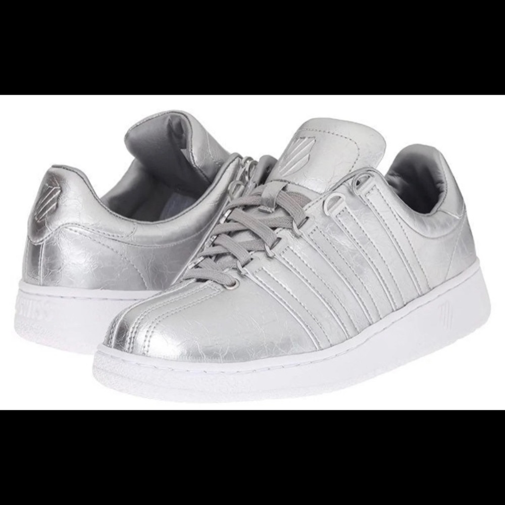 NEW K-Swiss Wmns silver sneakers - sz 8